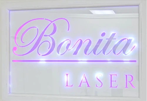 Framed Bonita Laser logo in our Mississauga spa