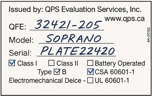 QPS evaluation sticker